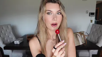Sabrina Vaz Nude ASMR Hard Lollipop Sucking Video Leaked