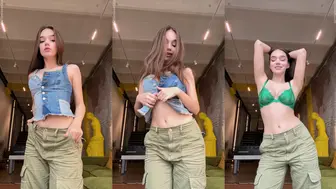 Selti Solo Green Lingerie Stripping OnlyFans Video Leaked