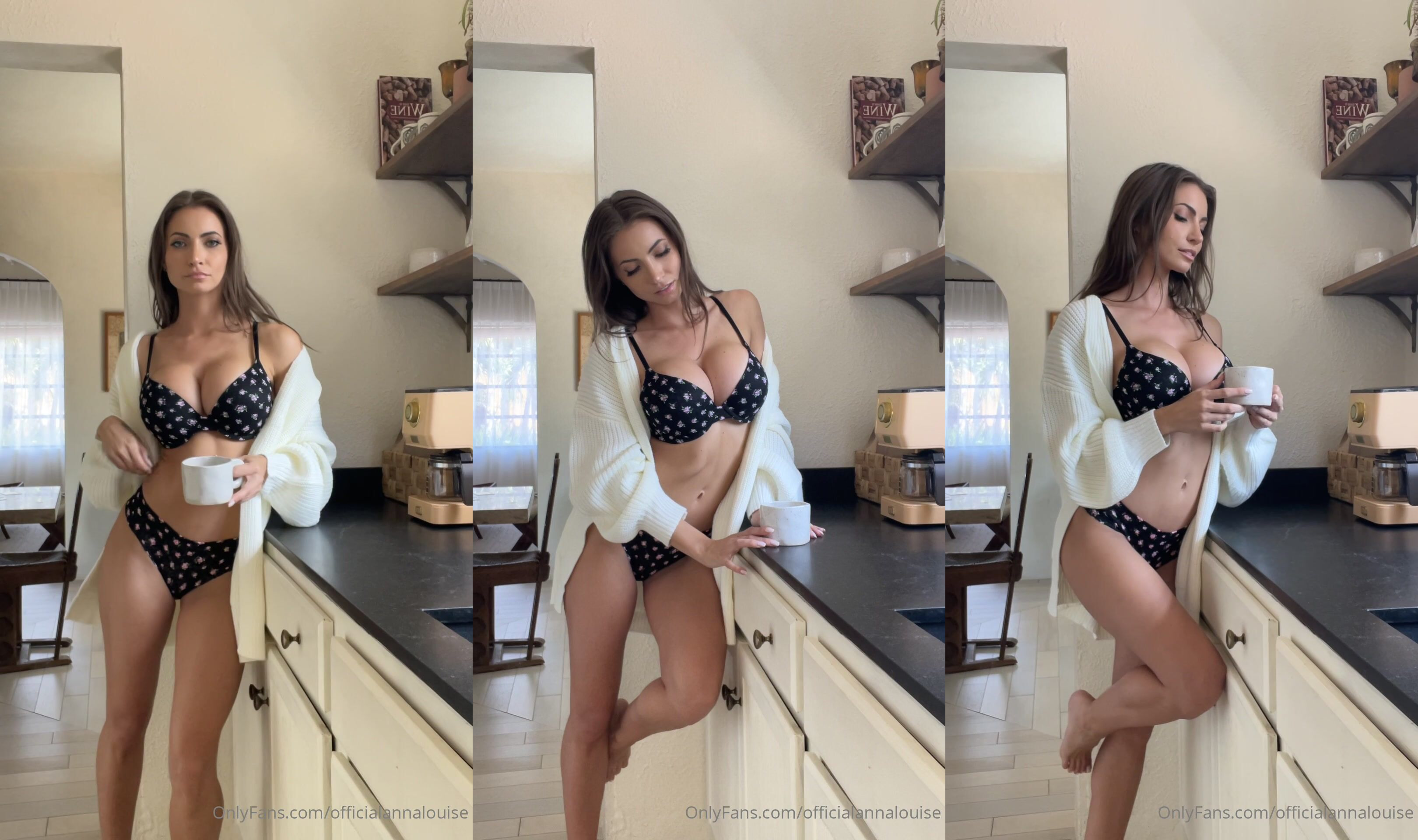 Anna Louise Nude Kitchen Sexy Posing OnlyFans Video Leaked