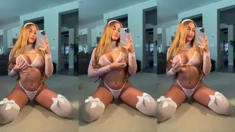 Skylar Mae White Fishnet Topless PPV OnlyFans Video Leaked