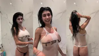 Mia Khalifa Nude Livestream in Shower Full Video Leaks