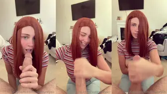 Sunny Ray Redhead Blowjob & Handjob PPV OnlyFans Video Leaked