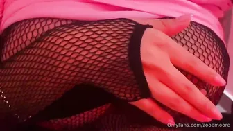Zoe Moore Nude Fishnet Nipples Play OnlyFans Video Leaked