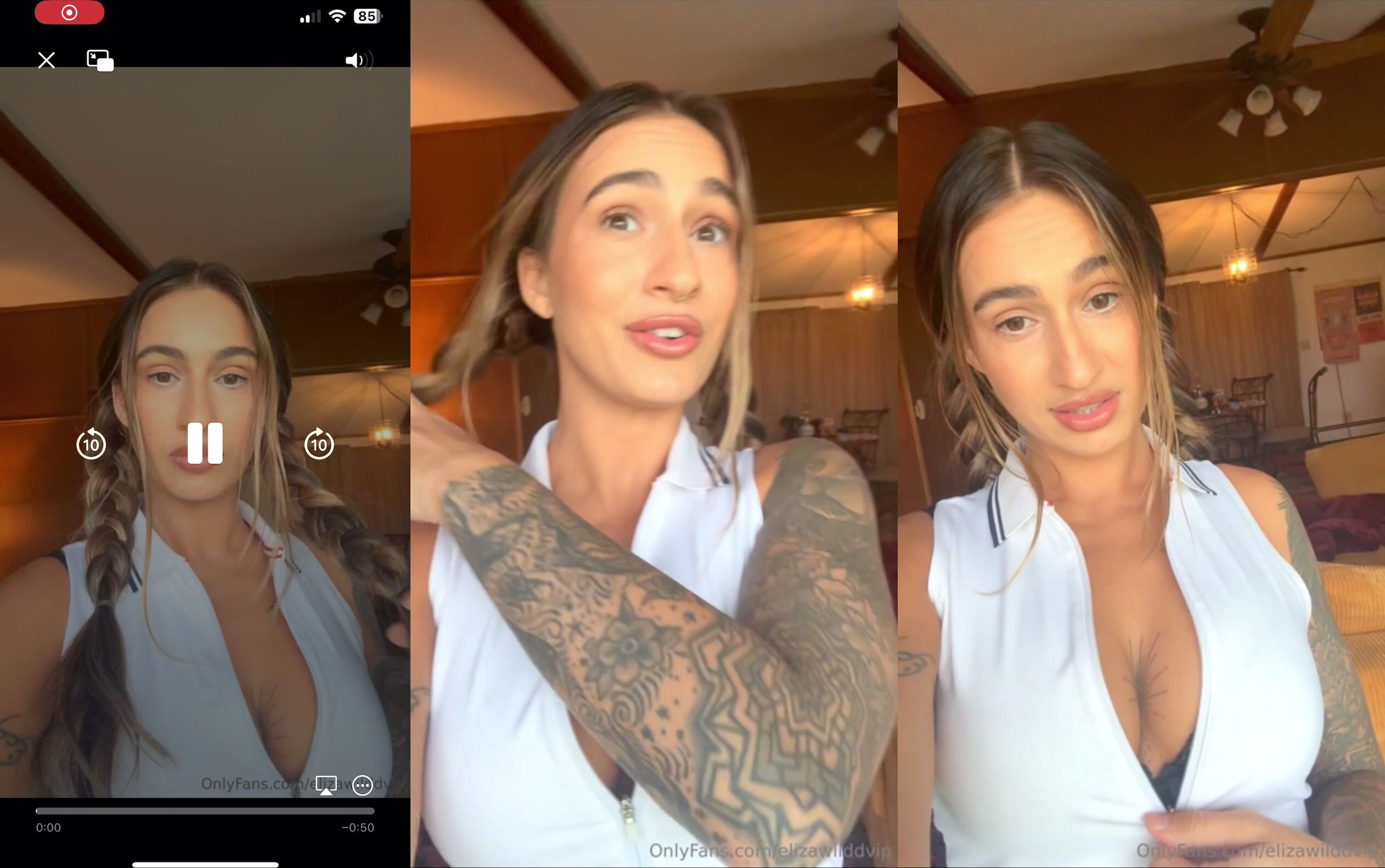 Eliza Wild Nude Teasing in OnlyFans Live Video Leaked