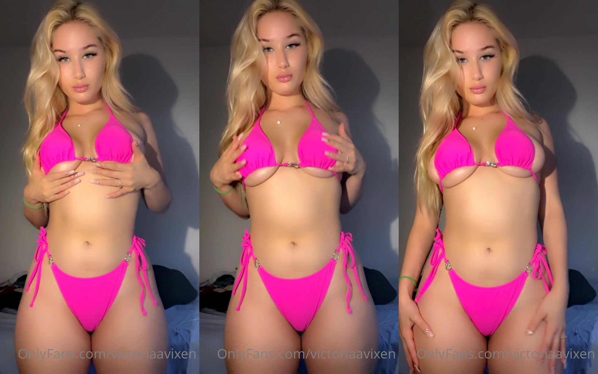 Victoriaavixen Nude Pink Bikini Tease PPV OnlyFans Video Leaked