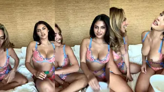 Amanda Trivizas & Danielley Ayalaa Topless Live Video Leak