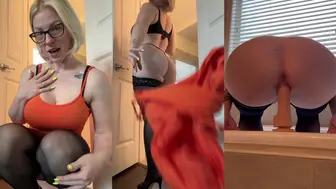 Realpeachyofficial Bathroom Dildo Ride Video Leaked