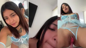 Cutekyliee Blue Lingerie Pink Dildo Ride Video Leaked