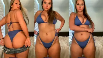 Hannah Yerkins Aka Hyerks  Blue Bikini Video Leaked