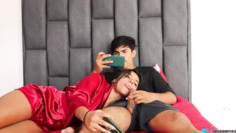 I Invite My Stepcousin to Play and She Ends up Playing with My Cock