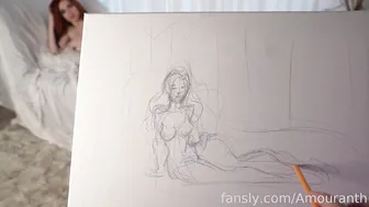 Amouranth Nude Painting