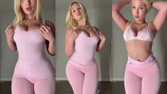 Victoriaavixen Pink Pyjama Tease OnlyFans Video Leaked