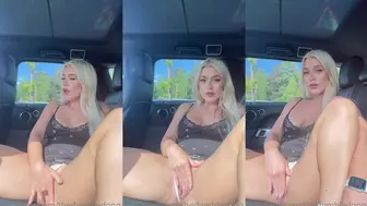 Elle Brooke Nude Car Solo in Parking Lot Video Leaked