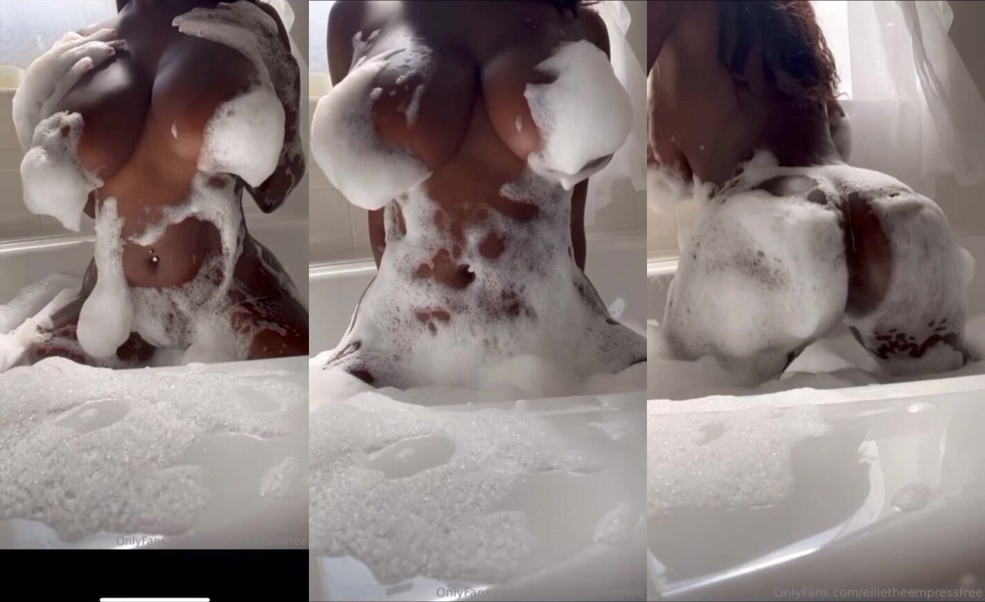 Ellie The Empress Nude Soapy Bathtub PPV Video Leaked