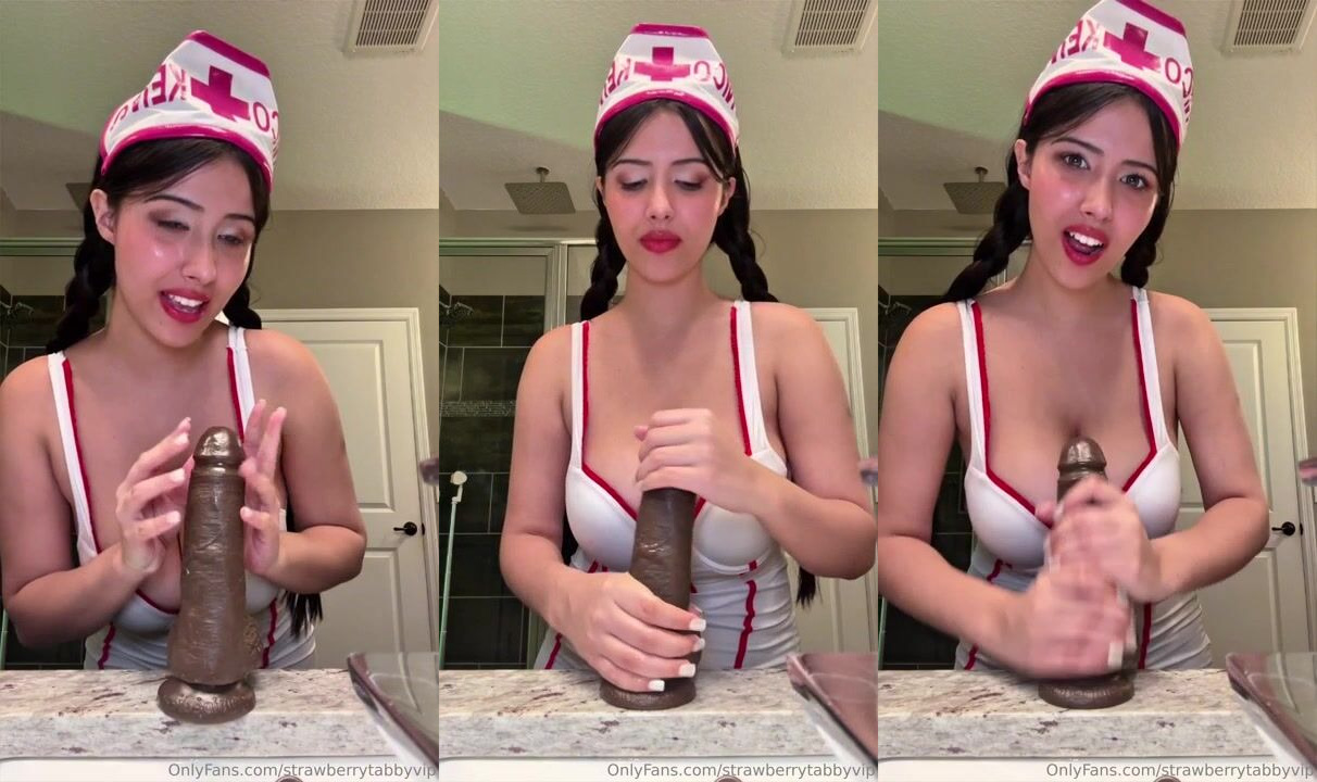 Strawberrytabby Nude Nurse BBC Dildo JOI Video Leaked