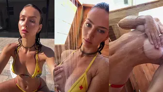 Rachel Cook Nude Outdoor Shower PPV Video Leaked