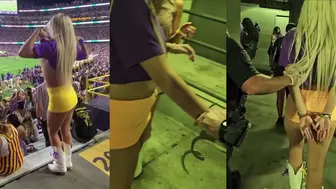 Abigaillutz Flashing Boobs At LSU Crowd