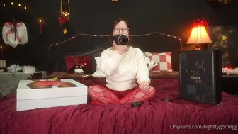 Bigtittygothegg Nude Red Stocking Dildo Ride PPV Video Leaked