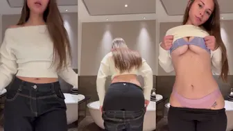 Sophieraiin Shows Off Lace Bra and Ass Video Leaked