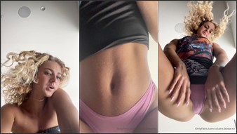 Claire Stone Seducing In Pink Panty Video Leaked
