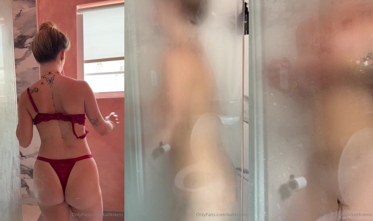 Kaitlyn Krems New Nude Shower OnlyFans Video Leaked