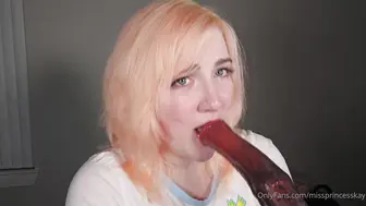 MissPrincessKay Onlyfans Dildo Deepthroat Video Leaked