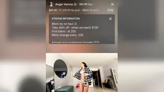 Angie Varona OF Bikini Tryon Livestream Video Leaked