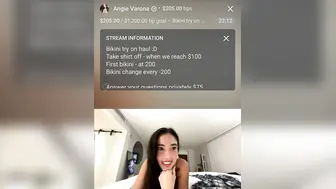 Angie Varona OF Bikini Tryon Livestream Video Leaked