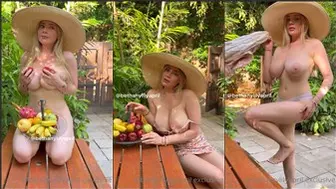 Beth Lily Nude Strip Tease With Fruits In Jungle OF Video Leaked