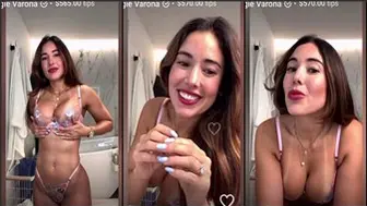 Angie Varona Onlyfans Strip To Lingerie Livestream Video Leaked