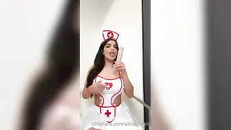Alinaxrose Onlyfans Dildo Licking Nurse Video Leaked