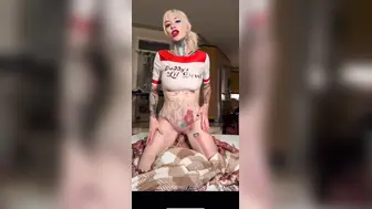 PinupPixie Onlyfans Dildo Ride Masturbating Harley Queen Video Leaked