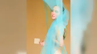 Grace Charis Nude Tease With Transparent Curtain Video Leaked