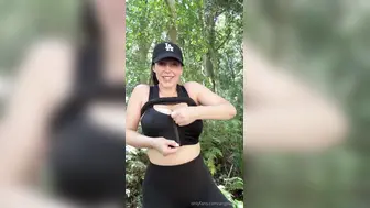 Angela White Onlyfans Boob Tease Risky Jungle Vlog Video Leaked