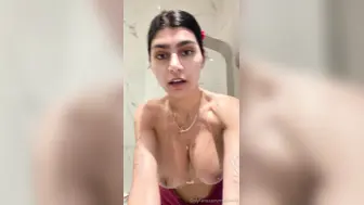 Mia Khalifa Nude Lifestyle Selfie Vlog OF Video Leaked