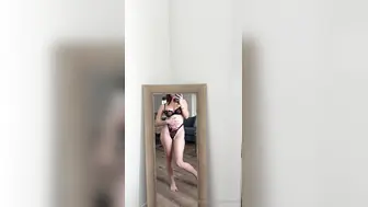 Natalie Roush Onlyfans See Through Lingerie Tease Mirror Selfie Video Leaked