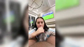 Jadeteen Serves Blowjob To BBC Boyfriend Watching Soccer POV Video Leaked