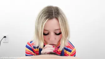 Imjaneford Aka Applebottomalexis Onlyfans  BWC Blowjob & Ride POV Video Leaked