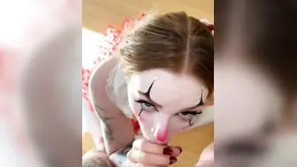 Ivory Fox Gives A Sloppy Head As A Clown Onlyfans Leaked 4k Exclusive Video