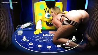 Mia Malkova Seducing Spongebob On Duel Casino Table Video Leaked