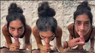 Aria Khan Onlyfans Facial After Blowjob At Beach POV Video Leaked