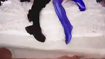 Himiko Toga from My Hero Academia cosplayer fucking in a threesome