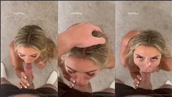 Madiiitay Gives Blowjob Naked On Knees For Facial POV Onlyfans Leak