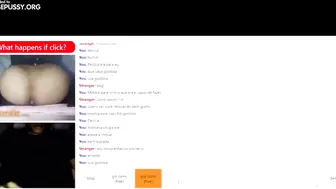 Vanessa drumon chamada de video omegle passando dedo no cuzinho