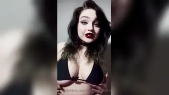 QueenNephilim Horny Goth Girl Onlyfans Selfie Tease Leaked