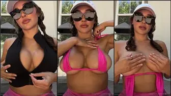 Ana Cheri Topless Strip Tease Outdoor Onlyfans Selfie Leak