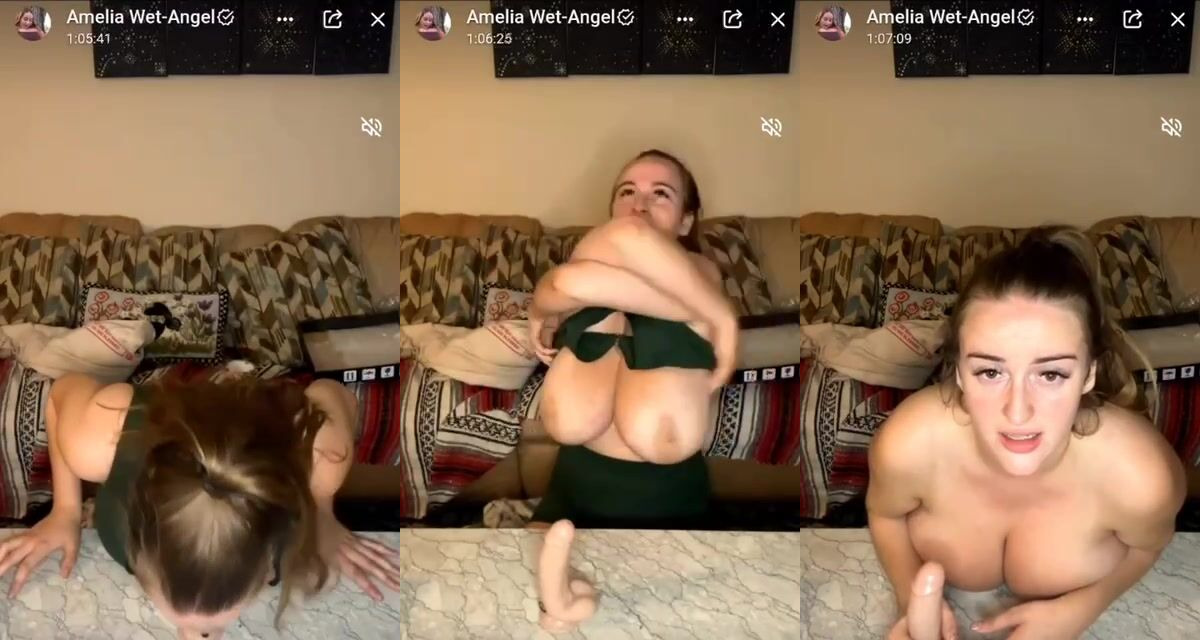 AMELIA WET ANGEL BLOWJOB DILDO