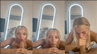 Kinkykkatie Aka Katie Katt Blowing BWC n Sucking Cum Onlyfans POV Leak