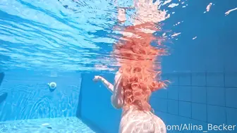 Alina Becker Nude Swimming Under Water Sexy Video Leaked