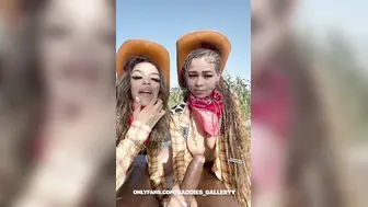 Baddies_Gallery Onlyfans BGG Cowgirls Threesome Outdoor POV Video Leaked